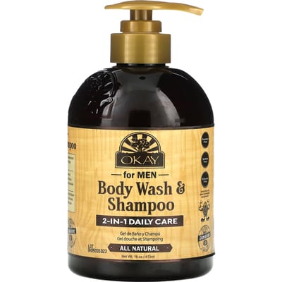 Okay Pure Naturals, Men's Body Wash and Shampoo, 16 oz (473 ml)
