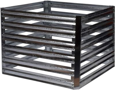 Compostvat voor Tuinafval en Keukenafval, Gegalvaniseerd Metaal, 93x93x70 cm