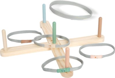 Houten Ringwerpspel - Dierenwerpspel - Buiten en binnen - Variabele opstelling - 45 x 45 x 12 cm