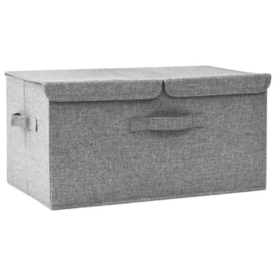vidaXL - Opbergdozen - Nonwoven - stof - Grijs