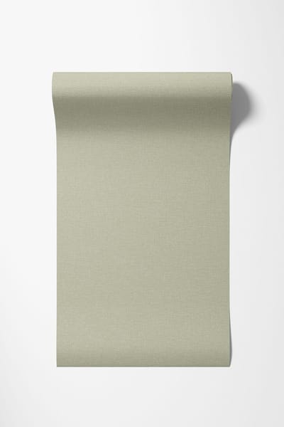 Dutch Wallcoverings - Vliesbehang - Linen & Textures - uni groen - LT10035