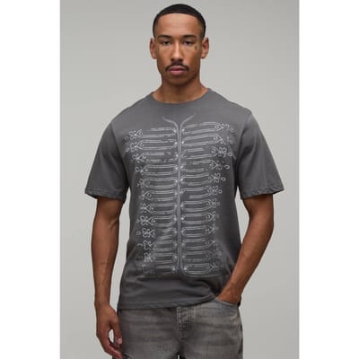 Antraciet Regular Napoleon Print T-shirt | Charcoal | Size Medium