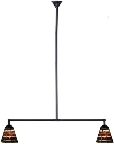 Tiffany T-lamp 2 lichts Industrial Small - Art Deco Trade