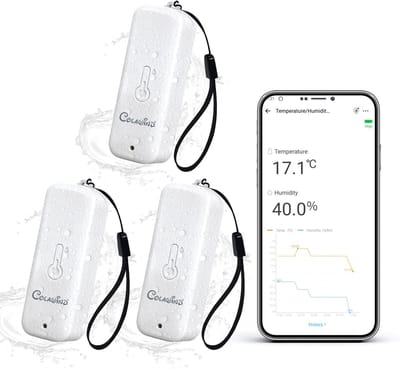 Temperatuur Vochtigheidssensor - Slimme Meter - Klimaat Monitoring - Draadloos Zigbee Protocol - 3 Stuks Set