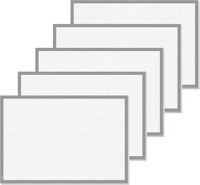 Grote Papieren Bureauonderlegger Afscheurbaar A2 Notitieblok Grijs 5 Stuks