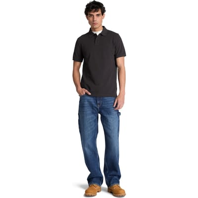 Timberland Oyster River Chest Logo Ss Polo Black Taglia: L | Magliette basic Outlet | Uomo | Nero