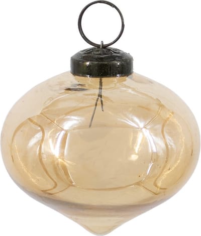 HomeBound by KY | Kerstbal glas oil gold | 7,5x7,5x7,5cm | kerstbal