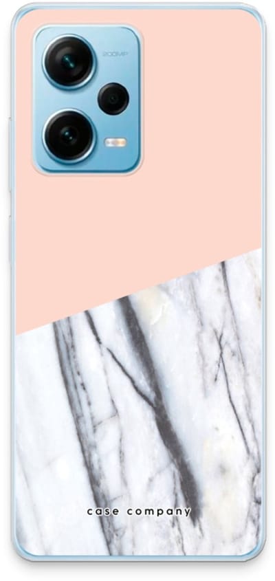 Case Company® - Hoesje geschikt voor Xiaomi Redmi Note 12 Pro Plus hoesje - A touch of peach - Soft Cover Telefoonhoesje - Bescherming aan alle Kanten en Schermrand
