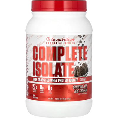 TC Nutrition, Série Essentielle, Isolat Complet, Crème Glacée Chocolat, 32 oz (907 g)