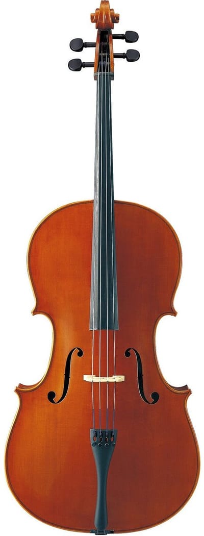 Yamaha VC5S Stradivarius 4/4 cello met soft case, strijkstok en hars