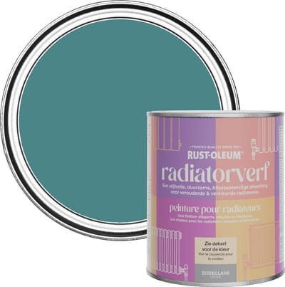 Rust-Oleum Groen Radiatorverf Zijdeglans - Pauwenveer 750ml