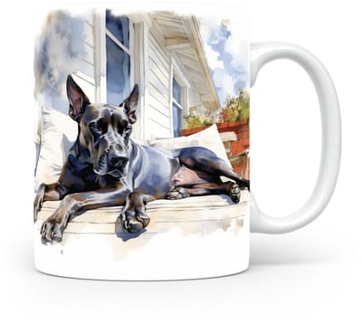 Mok Great Dane Beker voor koffie of tas voor thee, cadeau voor dierenliefhebbers, moeder, vader, collega, vriend, vriendin, kantoor, opa, oma, hond, kerst, sinterklaas, verjaardag