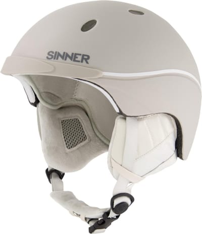 SINNER TITAN Unisex Skihelm - MATTE LIGHT GREY - Maat S,52-54 cm