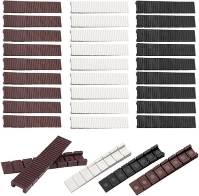 Dailygoods- Meubelwiggen 30 Stuks - Onderlegwiggen 8 x 20 x 98 mm - Kunststof Nivelleringswiggen - Antislip Breekpunten - Ideaal voor Ongelijke Vloeren - Verstelbaar voor Stabiliteit