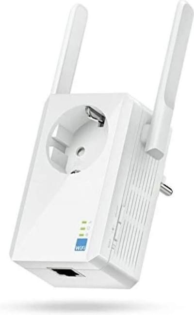 DD Wifi Versterker Stopcontact - Repeater - Schakelaar - 7x11x8cm - Wit