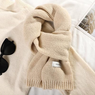 Mode Kasjmier Sjaal Vrouwen Winter Sjaals en Omslagdoeken Hijab Deken Dames Dikke Nekdoek Bufanda Pashmina Lang Echarpe 30-170CM beige
