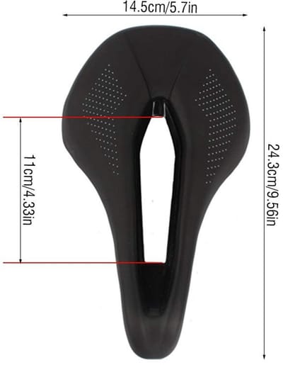 Allecto - Comfortabele PU Zadel - Fietsaccessoire - Geschikt voor Mountainbike en Racefiets - Ideaal voor lange ritten - Comfort en ondersteuning -...