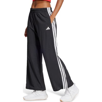 Adidas Essentials 3-stripes Parachute Bottoms Broeken Dames - Zwart - Maat XS (30-32) - Nylon
