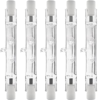 Modee R7s Halogeenlamp 78mm - 100W 900lm 230V - Staaflamp - Warm Wit Licht - Dimbaar - 5 Halogeenlampen