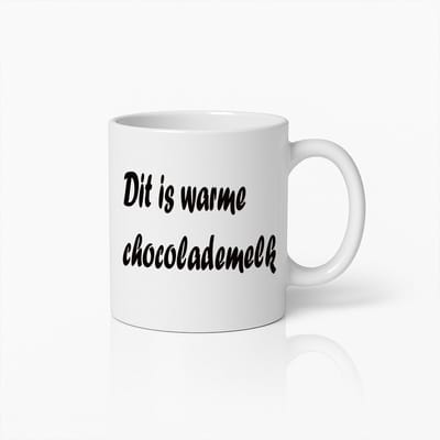 Grappige Warme Chocolademelk Mok – ‘Dit is Warme Chocolademelk’ Gezellige Drinkbeker