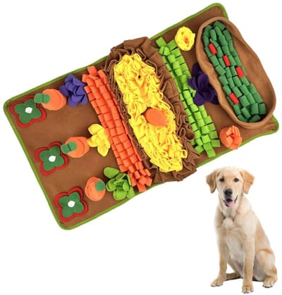 Dailygoods- Hondensnuffelmat Wasbaar - Interactief Geurtrainingsspeelgoed - Opvouwbaar - Zacht Fleece - Geschikt voor Grote/Middelgrote/Kleine Honden - Snuffelmat