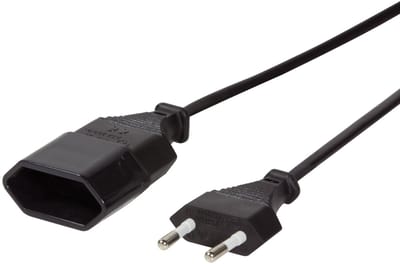 Logilink Stroomverlengkabel Voor Euro Cee 7 16 3M Zwart Voor Computer
