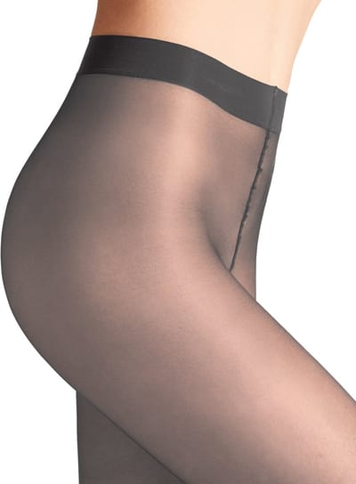 FALKE Seidenglatt eenkleurig materiaal transparant 15 DEN panty dames grijs - maat XXL