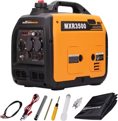 Superstille Inverter Generator 3300 W - Benzine, 4-takt - Met USB- en 230V-stopcontacten - Noodstroomgenerator voor kamperen, reizen en oorlogsnoodgevallen