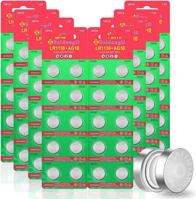 Alkaline Knoopcellen LR1130 - 80 Stuks, 1,5V - Ideaal voor Horloges, Spellen en Medische Apparaten
