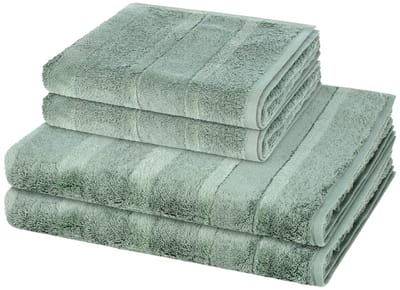 Cawö Sonstiges 2 X handdoek 2 X douchehanddoek - in set 4 pack Noblesse