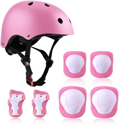 Kinder Beschermingsset - Sport Set - Buiten Sporten - 7-Delige Set - 3-7 Jaar - Roze