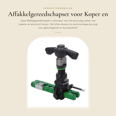 Dailygoods- Felsgereedschap Set - Aluminiumlegering - 45 graden Excentrische Buisexpander - Handmatige Boorfunctie - Lichtgewicht en Corrosiebestendig - Eenvoudige Bediening