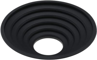 Store_8 - Siliconen lenshoes - Opvouwbare lensbeschermer - Zwart - Anti-reflectie lenskap - Geschikt voor lenzen 70-90 mm - Inclusief lenscover