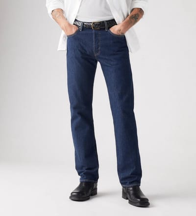 Levi’s 501 Broek Regular Fit Donkerblauw - Maat W 33 - L 32 - Heren - Jeans