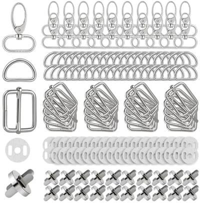 140 stuks metalen draaibare karabijnhaken en sch inclusies - Handige accessoires voor handtassen, rugzakken en hobbyprojecten
