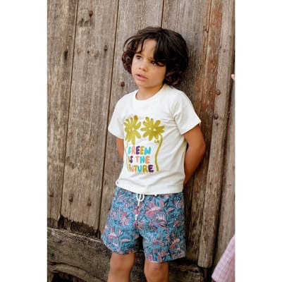 Louise Misha Shorts Aliki Teal Garden Of Eden Maat: 6M | Broeken Outlet | Unisex | Blauw
