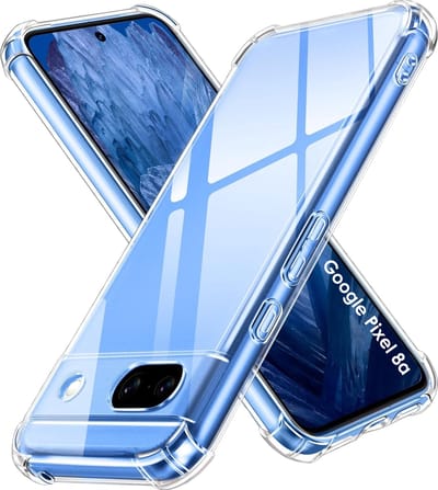 Hoesje voor Google Pixel 8A backcover Shockproof siliconen Transparant
