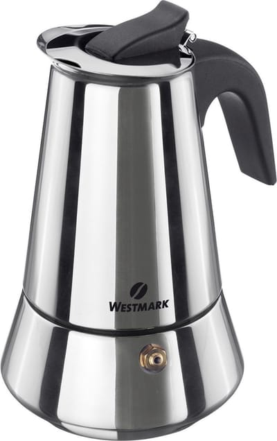 Westmark Brasilia Plus 4-kops Italiaanse espressokan uit rvs