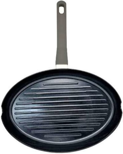 Ovale grillpan voor vis Black Stone 34x23H4cm