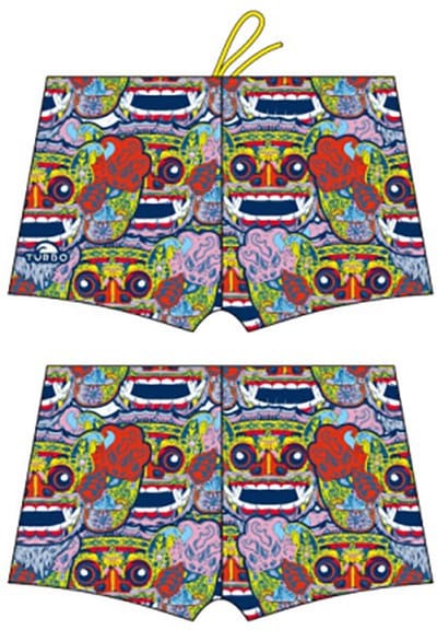 Turbo Bali Tribal Zwemboxer Blauw M Man