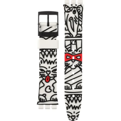 Swatch Plastic - Originals Medium (34mm) /Access/Solar/Musicall/Stop - G/SK/SL/SR/SS/SO28 AGB322 GB322 Comicat Horlogeband
