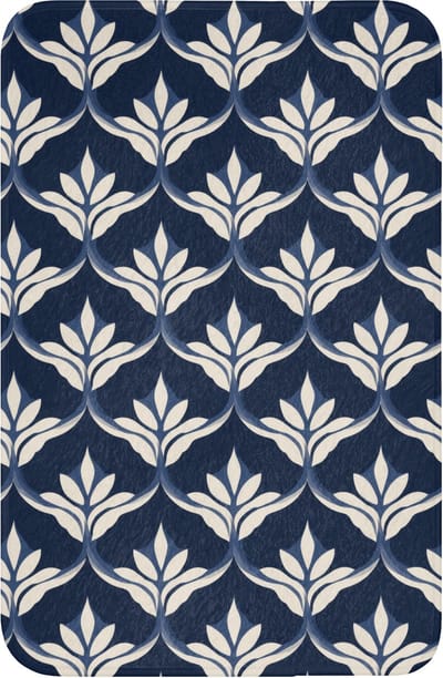 WC mat 40x60 cm - Antislip - Modern - Ontwerp - Blauw - Toiletmat - Vloermat - Douchemat - Toilet tapijt - Toiletmatten