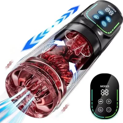 Norvia - 8 in 1 Automatische mastrubator man - Sex toys mannen - Blowjob simulator - Pocket pussy - Waterdicht