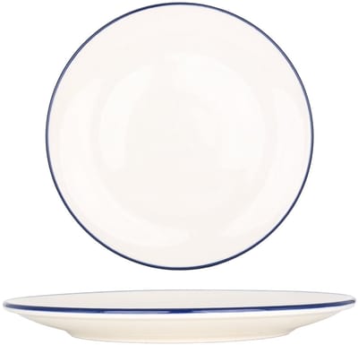 Bonna Dinerbord - Linea Blue - Porselein - 25 cm - set van 6