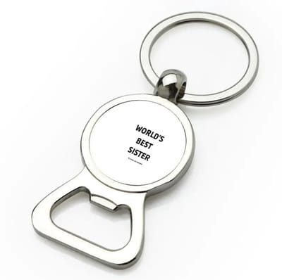 Akyol - world's best sister it's true we checked flesopener - Zus - werelds beste zus - verjaardag - cadeautje voor zus - zus artikelen - kado - geschenk - 9 bij 3 cm