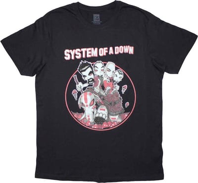 System Of A Down - Mushroom People Heren T-shirt - S - Zwart