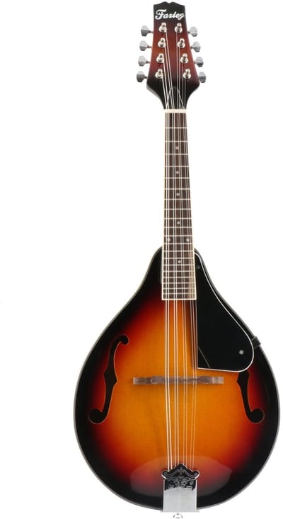 A-stijl Mandoline - Fazley FMA421SB - Sparrenhout - Sunburst