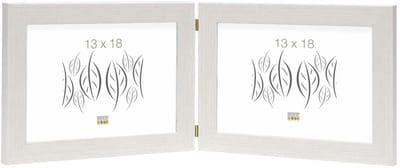 Deknudt Frames fotolijst S41VF1 H2H - wit - tweeluik -  2x 13x18 cm