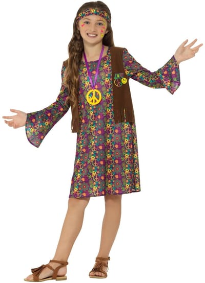 Hippie kostuum meisjes Aria - Maat S