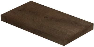 INK - Play Fontein Planchet met Blinde Bevestiging Vierkant in Echt Hout Fineer - 400x220x32 mm - Chocolate Fineer